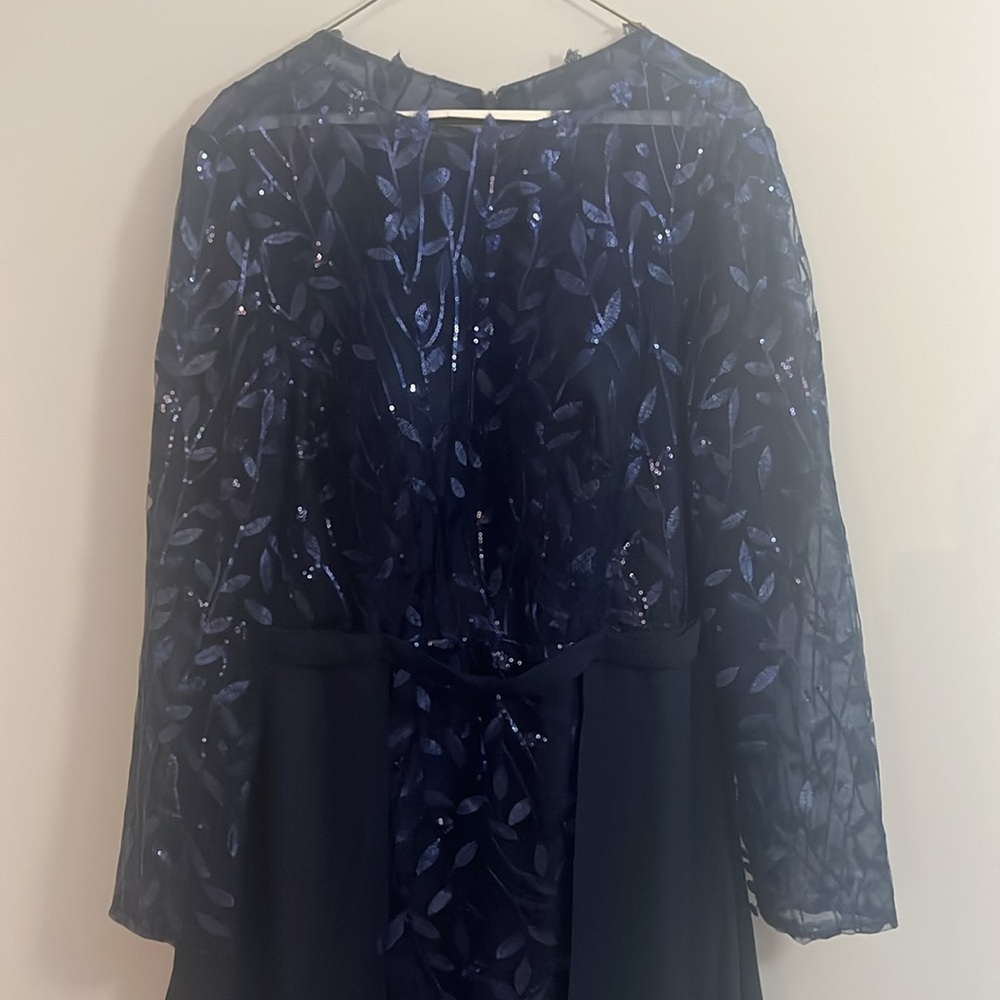 Gorgeous formal flowy long sleeve dress